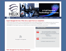 Tablet Screenshot of helixsystems.com